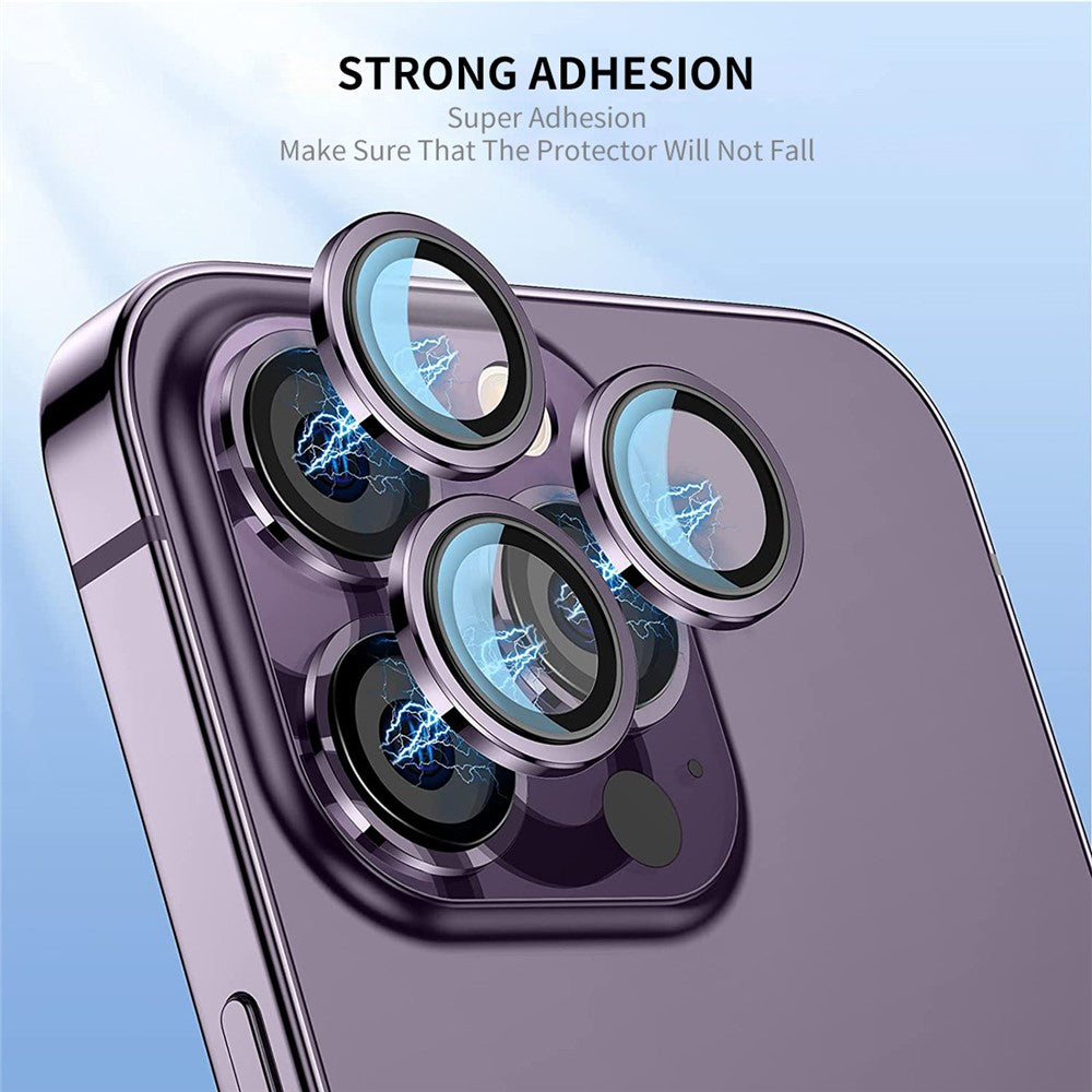 ENKAY HAT PRINCE 3Pcs / Set For iPhone 14 Pro / 14 Pro Max Crystal Clear Camera Lens Protector Tempered Glass Lens Film
