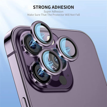 ENKAY HAT PRINCE 3Pcs / Set For iPhone 14 Pro / 14 Pro Max Crystal Clear Camera Lens Protector Tempered Glass Lens Film
