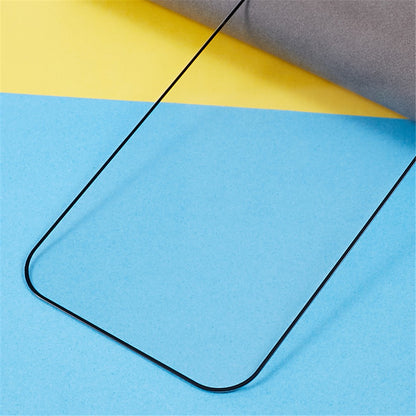 For iPhone 15 Pro Tempered Glass Screen Protector Full Coverage HD Clear Side Glue 9D Film