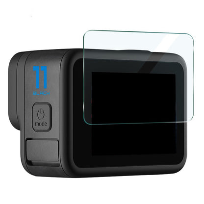 IMAK 1 Set Camera Screen Protector for GoPro Hero 11 Black , Tempered Glass Film (Front Screen+Rear Screen+Lens)