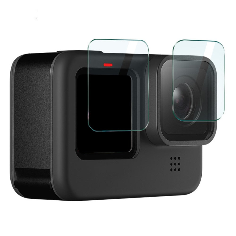 IMAK 1 Set Camera Screen Protector for GoPro Hero 11 Black , Tempered Glass Film (Front Screen+Rear Screen+Lens)