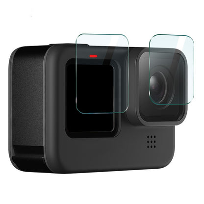 IMAK 1 Set Camera Screen Protector for GoPro Hero 11 Black , Tempered Glass Film (Front Screen+Rear Screen+Lens)