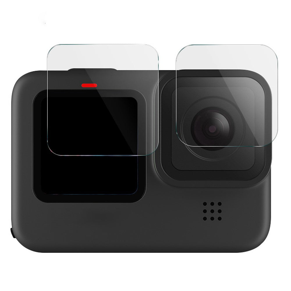IMAK 1 Set Camera Screen Protector for GoPro Hero 11 Black , Tempered Glass Film (Front Screen+Rear Screen+Lens)