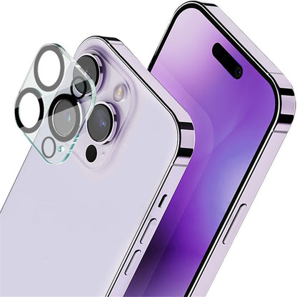 IMAK For iPhone 15 Pro / 15 Pro Max Tempered Glass Lens Protector Clear Integrated Lens Film + Acrylic Lens Cap