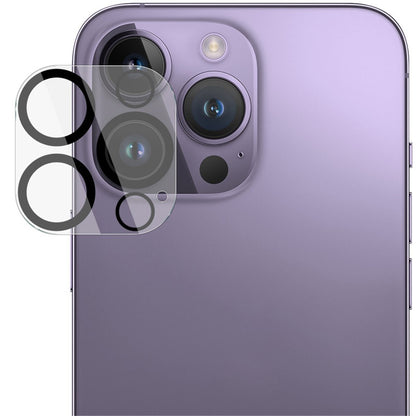 IMAK For iPhone 15 Pro / 15 Pro Max Tempered Glass Lens Protector Clear Integrated Lens Film + Acrylic Lens Cap