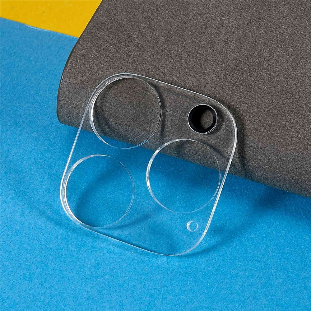 For iPhone 15 Pro Max Tempered Glass Camera Lens Protector Silk Printing Phone Lens Film with Bottom Plate