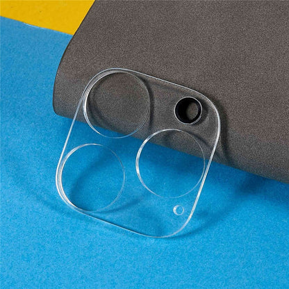 For iPhone 15 Pro Max Tempered Glass Camera Lens Protector Silk Printing Phone Lens Film with Bottom Plate