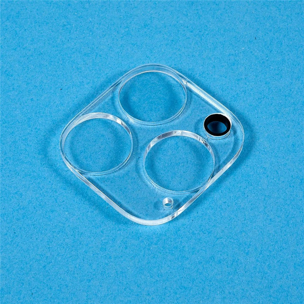 For iPhone 15 Pro Max Tempered Glass Camera Lens Protector Silk Printing Phone Lens Film with Bottom Plate