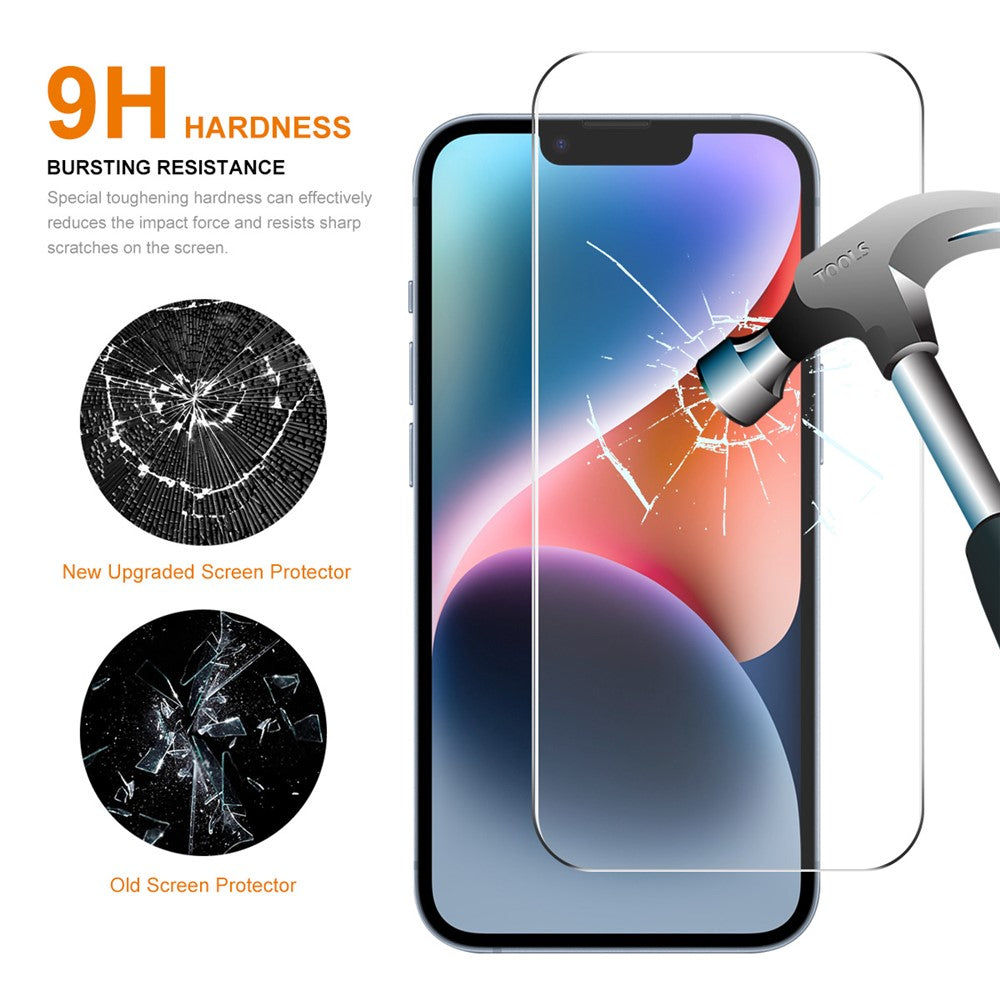 ENKAY HAT PRINCE 2Pcs 9H 2.5D Film for iPhone 15 Plus High Aluminium-silicon Glass 0.26mm Screen Protector