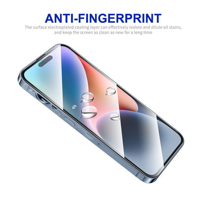 ENKAY HAT PRINCE For iPhone 15 Plus 2.5D 0.26mm Screen Protector Silk Printing Full Glue High Aluminium-silicon Glass Film
