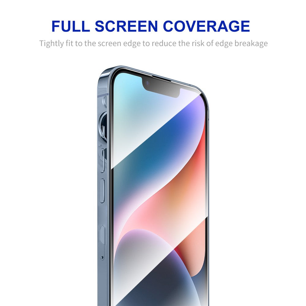 ENKAY HAT PRINCE 5Pcs Ultra Clear Film for iPhone 15 Plus Silk Printing 2.5D 0.26mm High Aluminium-silicon Glass Screen Protector