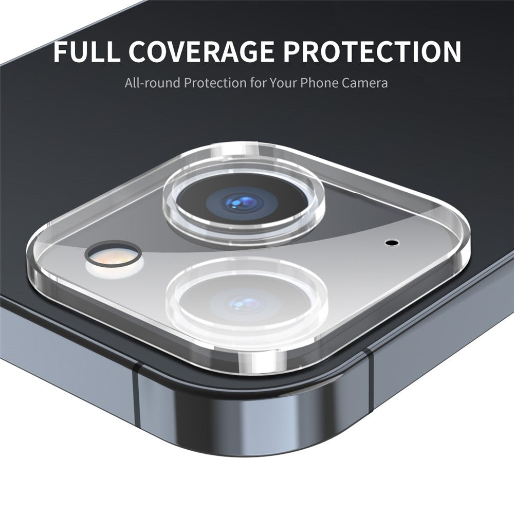 ENKAY HAT PRINCE 2Pcs For iPhone 15 / 15 Plus Back Camera Lens Film Full Cover Tempered Glass HD Lens Protector