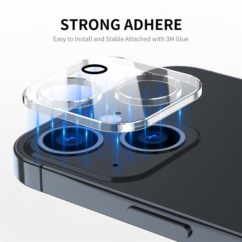 ENKAY HAT PRINCE 2Pcs For iPhone 15 / 15 Plus Back Camera Lens Film Full Cover Tempered Glass HD Lens Protector