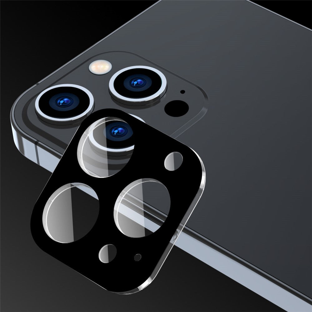 ENKAY HAT PRINCE For iPhone 15 Pro / 15 Pro Max Silk Printing Camera Lens Film Full Cover Tempered Glass Lens Protector