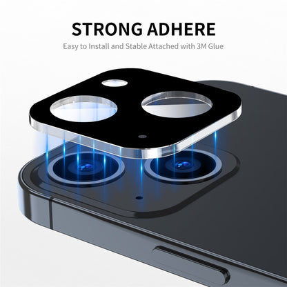 ENKAY HAT PRINCE For iPhone 15 / 15 Plus Tempered Glass Camera Lens Protector Full Cover Silk Printing Lens Film
