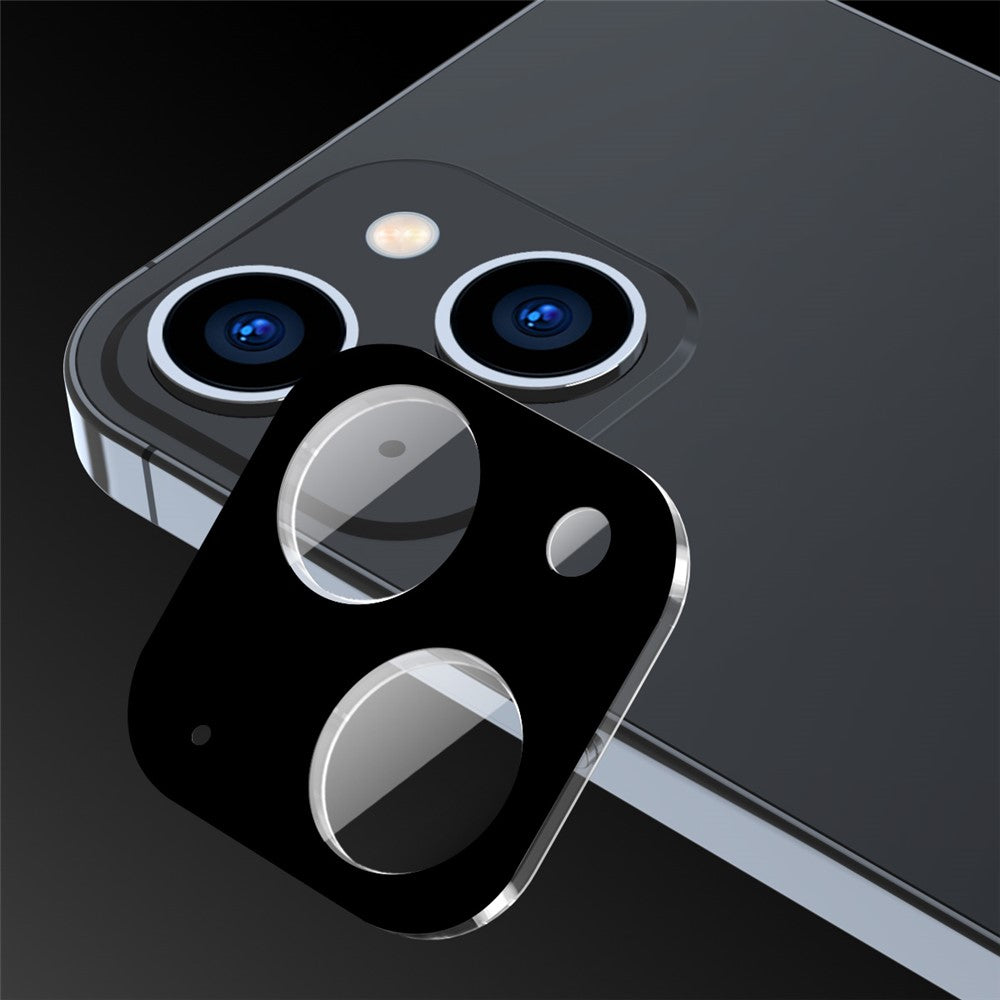 ENKAY HAT PRINCE For iPhone 15 / 15 Plus Tempered Glass Camera Lens Protector Full Cover Silk Printing Lens Film
