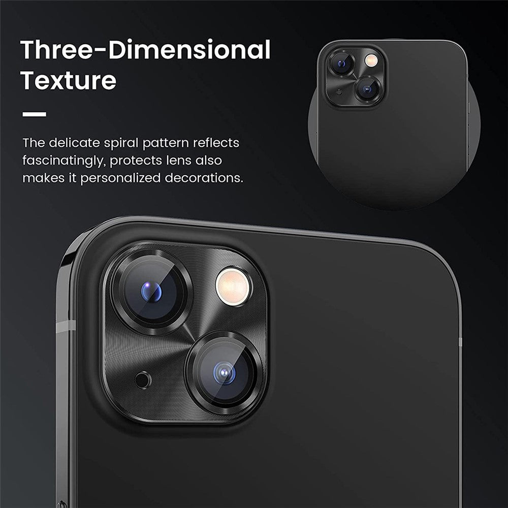 ENKAY HAT PRINCE For iPhone 15 / 15 Plus Camera Lens Protector Aluminum Alloy + Tempered Glass Integrated Full Cover Lens Film