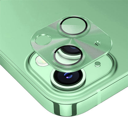 ENKAY HAT PRINCE For iPhone 15 / 15 Plus Camera Lens Protector Aluminum Alloy + Tempered Glass Integrated Full Cover Lens Film