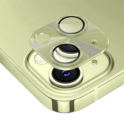 ENKAY HAT PRINCE For iPhone 15 / 15 Plus Camera Lens Protector Aluminum Alloy + Tempered Glass Integrated Full Cover Lens Film