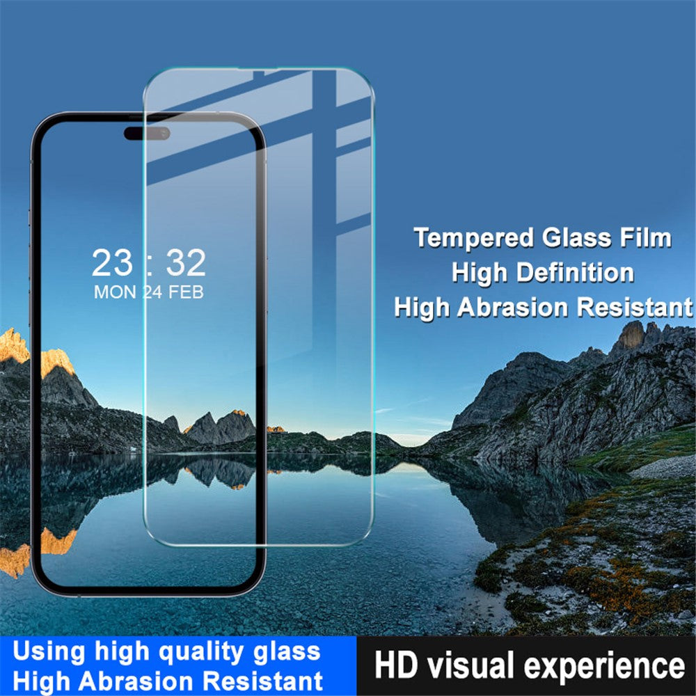 IMAK H Series For iPhone 15 Pro Max Tempered Glass Phone Screen Protector Anti-explosion Screen Film