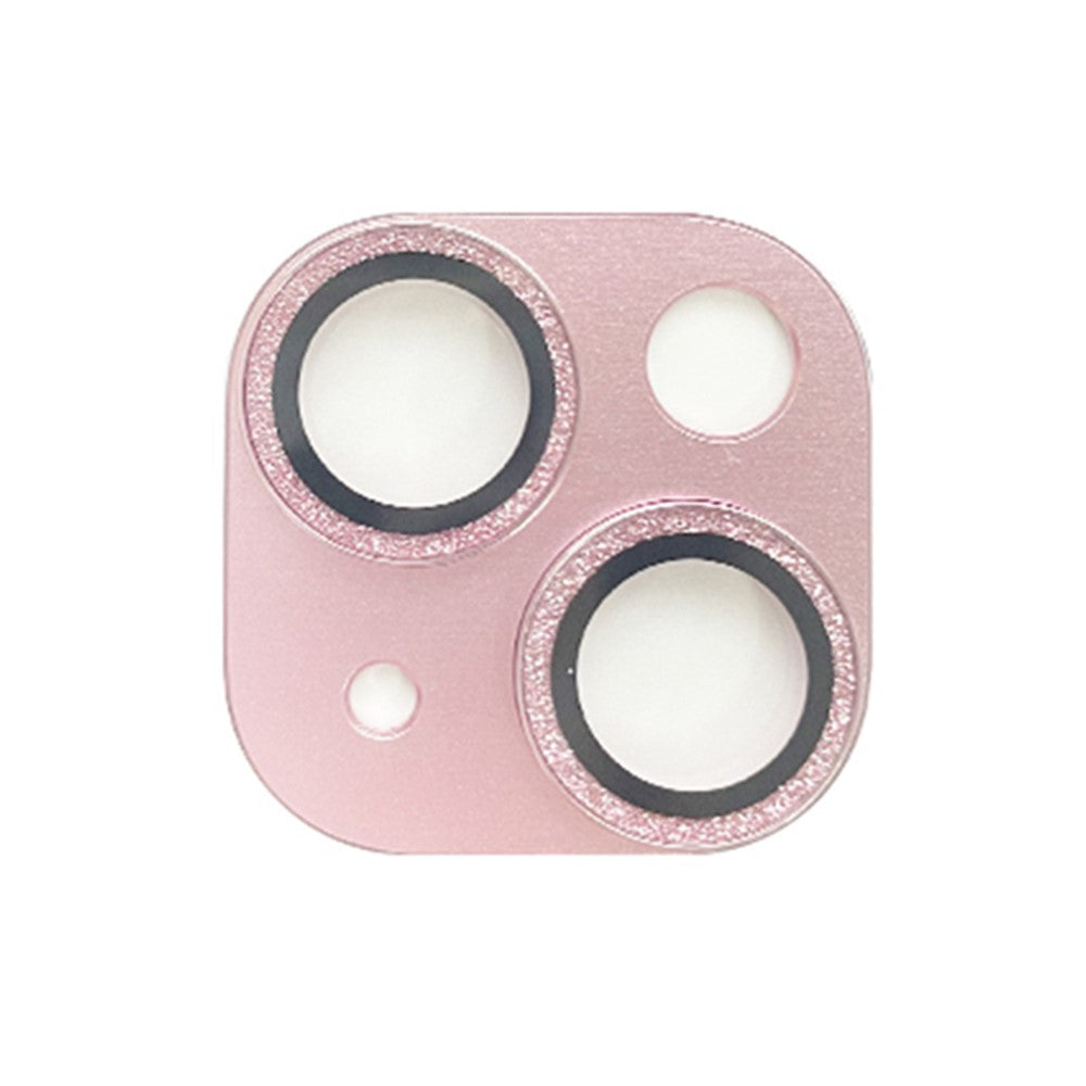 RURIHAI For iPhone 15 / 15 Plus Tempered Glass Camera Lens Protector Glitter Anti-scratch Rear Lens Film