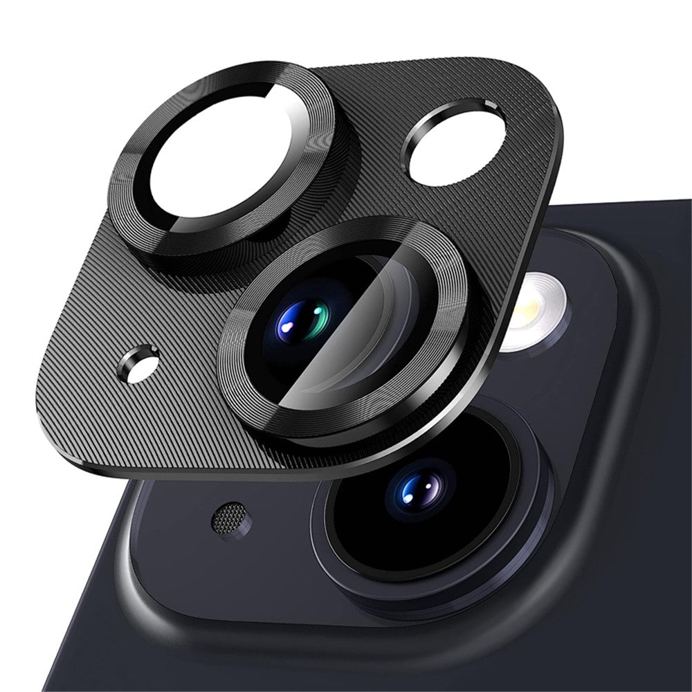 NORTHJO For iPhone 14 / 14 Plus Camera Lens Protector CD Vein Integrated Tempered Glass Camera Cover Film