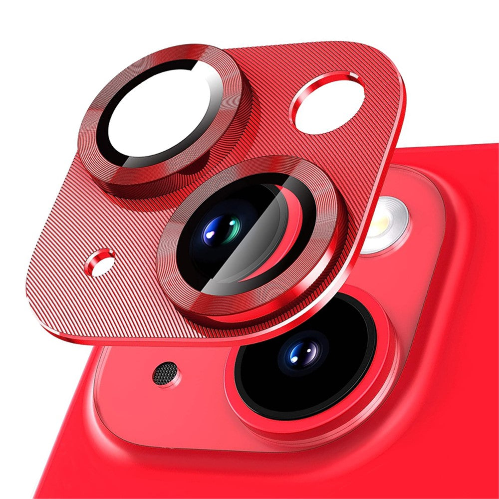 NORTHJO For iPhone 14 / 14 Plus Camera Lens Protector CD Vein Integrated Tempered Glass Camera Cover Film