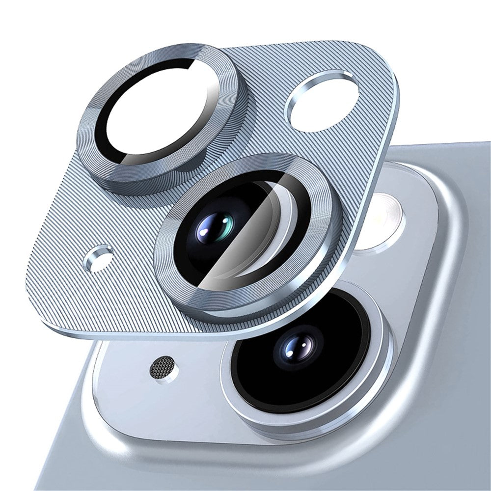 NORTHJO For iPhone 14 / 14 Plus Camera Lens Protector CD Vein Integrated Tempered Glass Camera Cover Film