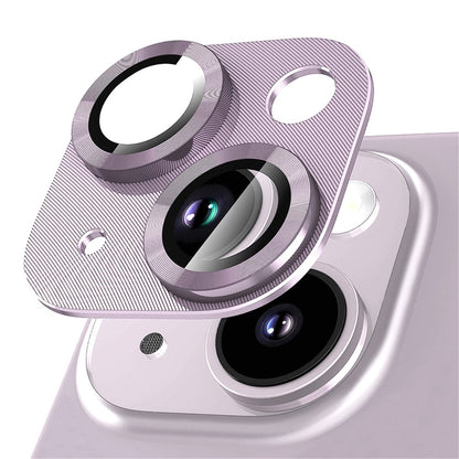 NORTHJO For iPhone 14 / 14 Plus Camera Lens Protector CD Vein Integrated Tempered Glass Camera Cover Film