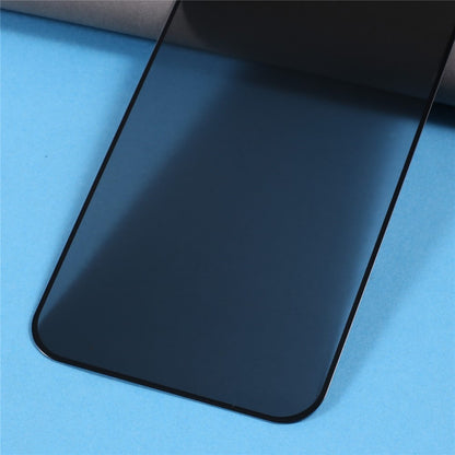 For iPhone 15 Pro Max Silk Printing Screen Protector Full Glue Full Cover High Aluminium-silicon Glass Anti-peep Film