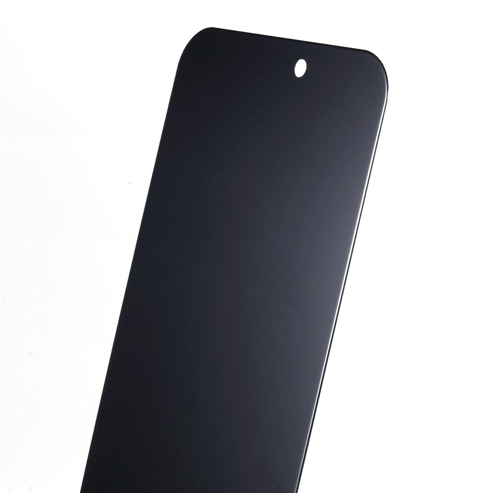 For iPhone 15 Pro Max Silk Printing Screen Protector Full Glue Full Cover High Aluminium-silicon Glass Anti-peep Film