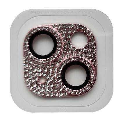 RURIHAI For iPhone 15 / 15 Plus Crystal Clear Camera Lens Protector Aluminum Alloy + Tempered Glass Lens Film