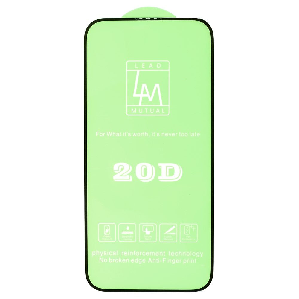 For iPhone 15 Pro Max 20D Tempered Glass Complete Screen Covering Protector Full Glue Silk Printing Screen Film