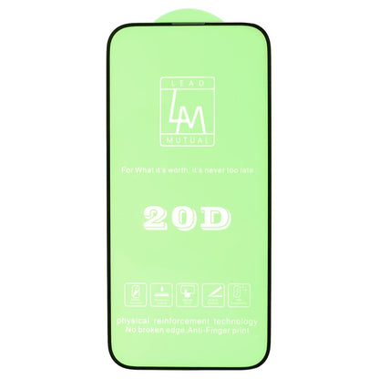 For iPhone 15 Pro Max 20D Tempered Glass Complete Screen Covering Protector Full Glue Silk Printing Screen Film
