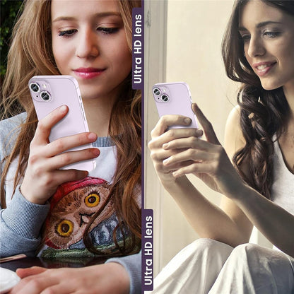 For iPhone 15 / 15 Plus Bling Rhinestone Camera Lens Protector Set Colorful Metal Ring Tempered Glass Lens Film