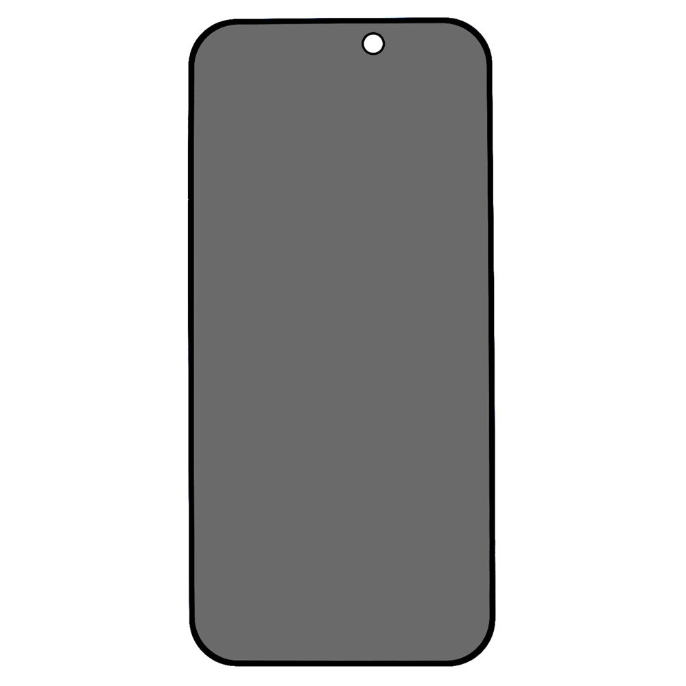 For iPhone 15 Pro Max Privacy 180-degree Screen Protector Anti-dust Full Coverage Matte Tempered Glass Film