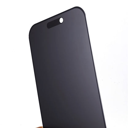 For iPhone 15 Pro Max Privacy 180-degree Screen Protector Anti-dust Full Coverage Matte Tempered Glass Film