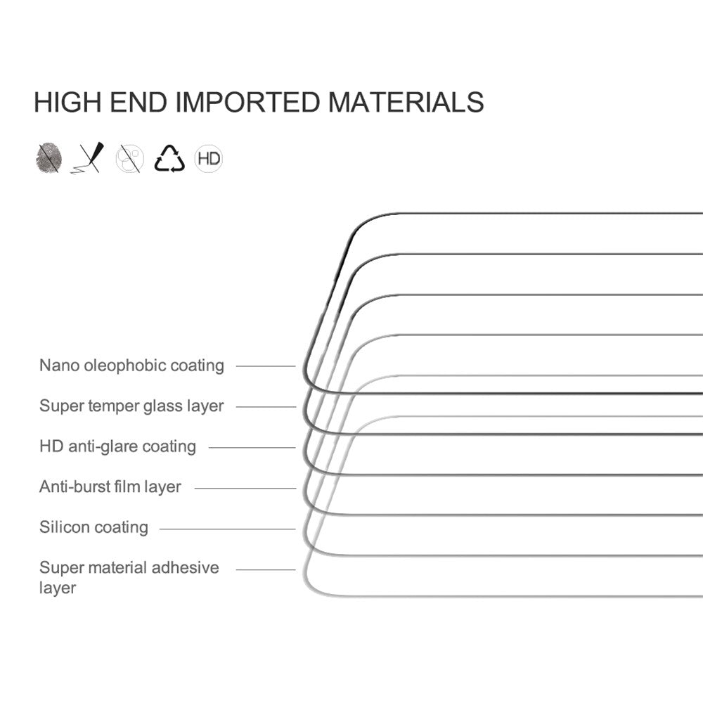 NILLKIN CP+PRO For iPhone 15 Pro Max 9H Hardness AGC Tempered Glass Full Screen Protector HD Clear Film
