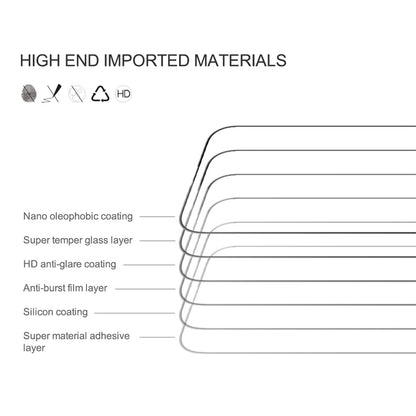 NILLKIN CP+PRO For iPhone 15 Pro Max 9H Hardness AGC Tempered Glass Full Screen Protector HD Clear Film