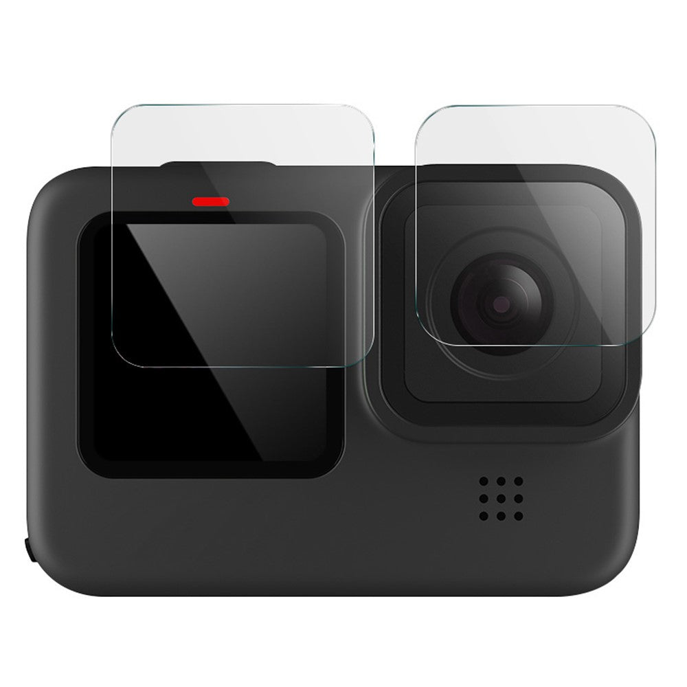 IMAK 1 Set Action Camera Screen Film for GoPro Hero 12 Black , Tempered Glass Screen Protector (Front Screen+Rear Screen+Lens)