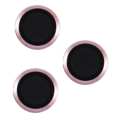 For iPhone 15 Pro / 15 Pro Max 1 Set Camera Lens Protector Metal Ring Tempered Glass Electroplating CD Vein Lens Film