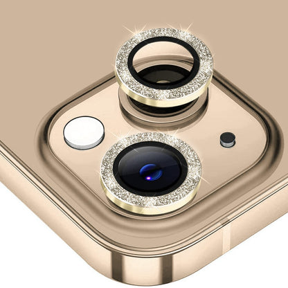 ENKAY HAT PRINCE For iPhone 15  /  15 Plus Camera Lens Protector Glitter Tempered Glass Lens Film