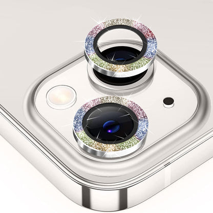 ENKAY HAT PRINCE For iPhone 15  /  15 Plus Camera Lens Protector Glitter Tempered Glass Lens Film