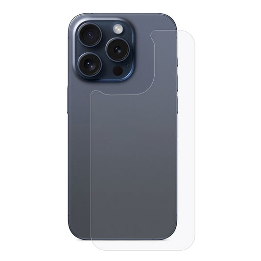 For iPhone 15 Pro Max Phone Back Cover Film 0.3mm Arc Edge Anti-scratch Back Protector