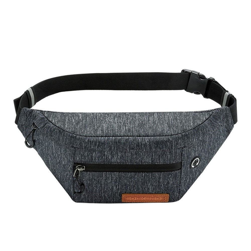 ROCKBROS H33 Polyester Waist Bag Adjustable Crossbody Bag Portable Cycling Camping Chest Bag