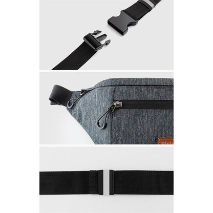 ROCKBROS H33 Polyester Waist Bag Adjustable Crossbody Bag Portable Cycling Camping Chest Bag