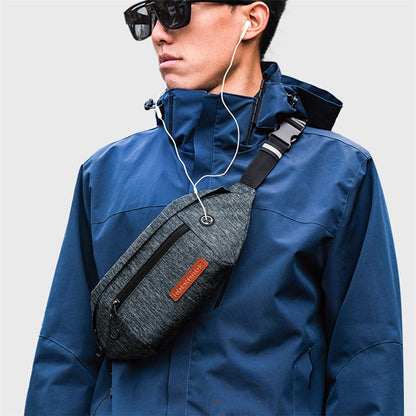 ROCKBROS H33 Polyester Waist Bag Adjustable Crossbody Bag Portable Cycling Camping Chest Bag