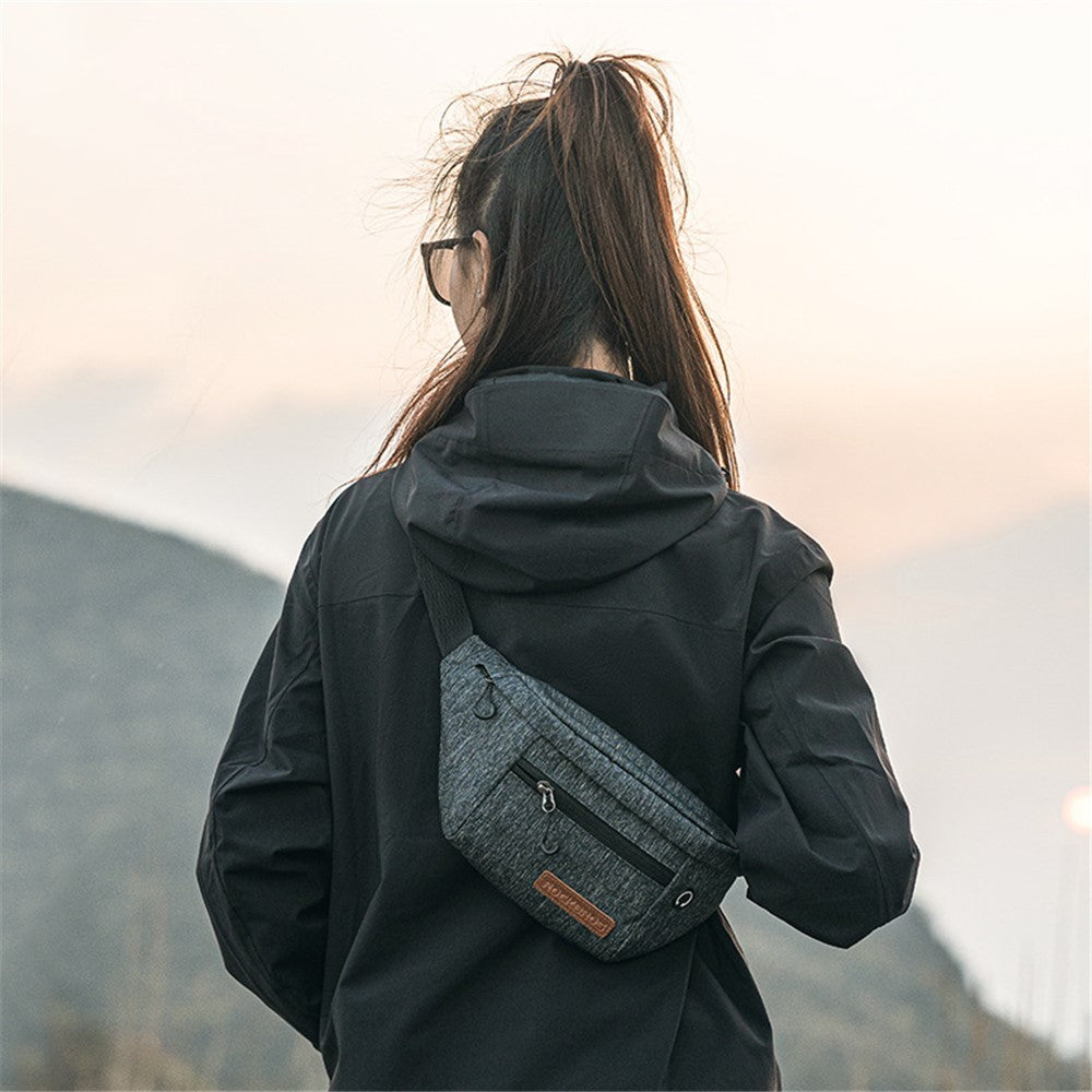 ROCKBROS H33 Polyester Waist Bag Adjustable Crossbody Bag Portable Cycling Camping Chest Bag