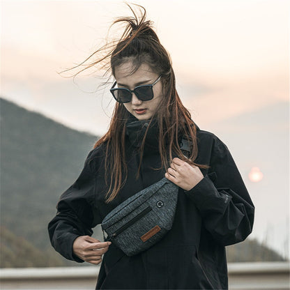 ROCKBROS H33 Polyester Waist Bag Adjustable Crossbody Bag Portable Cycling Camping Chest Bag