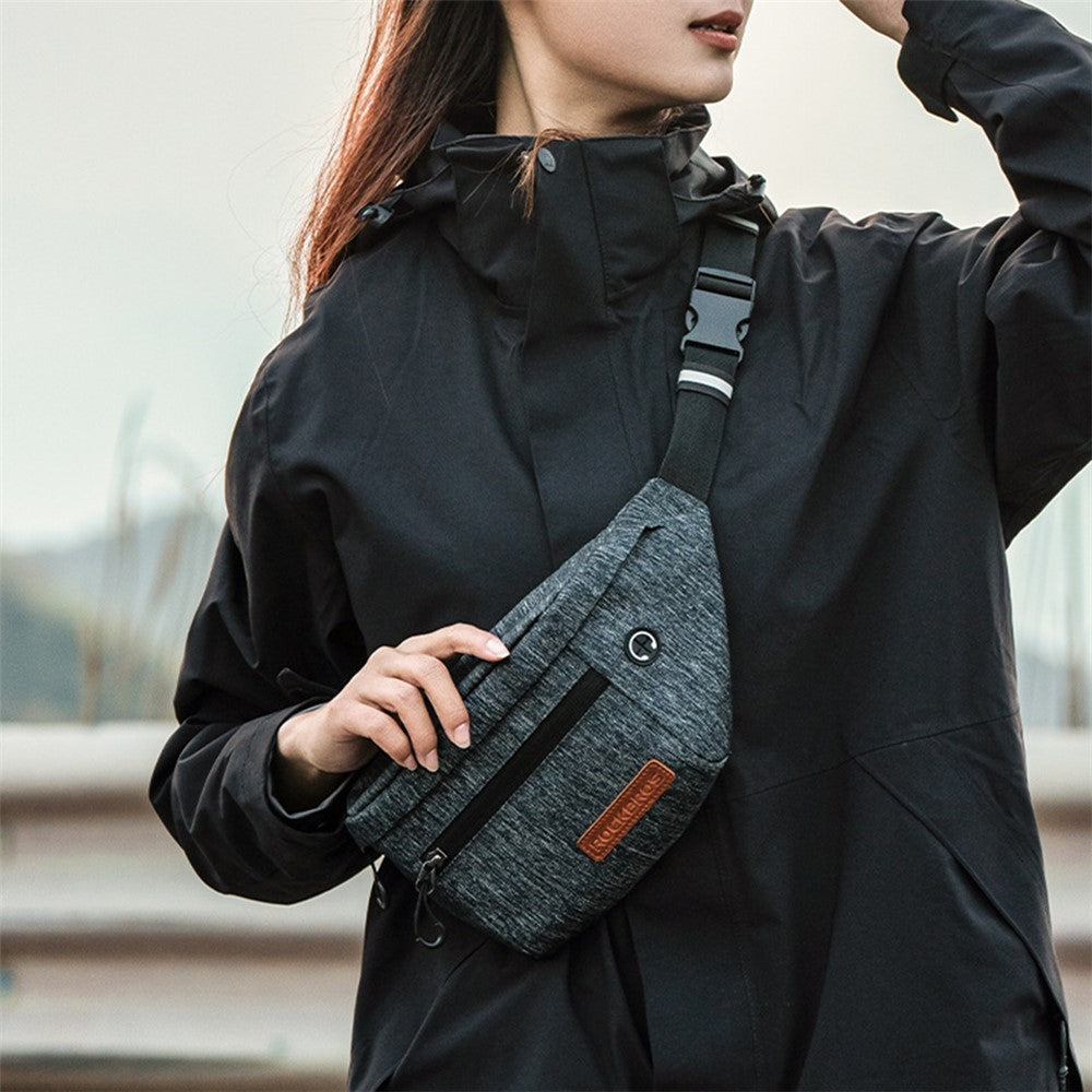 ROCKBROS H33 Polyester Waist Bag Adjustable Crossbody Bag Portable Cycling Camping Chest Bag